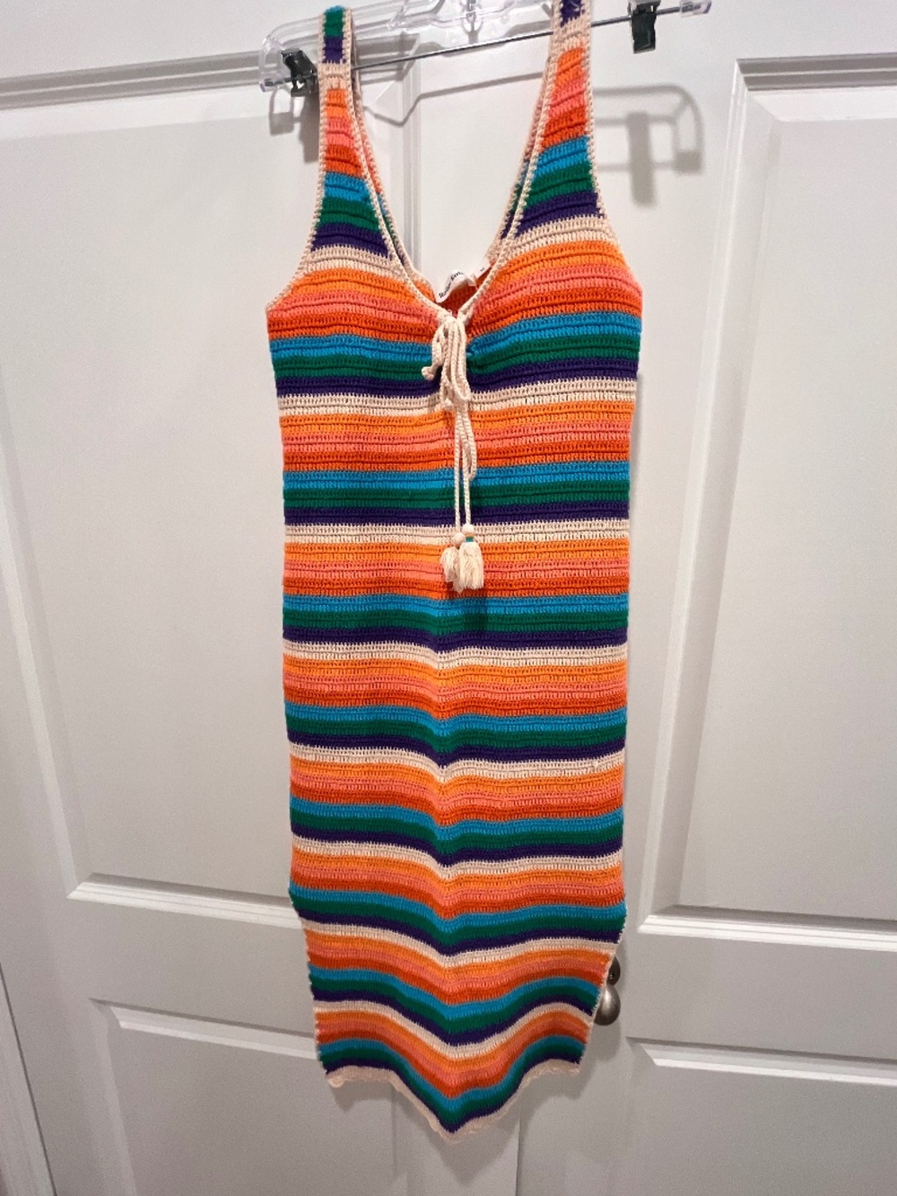 Bright,Multicolored, striped, rainbow, quality made,Dress or coverup